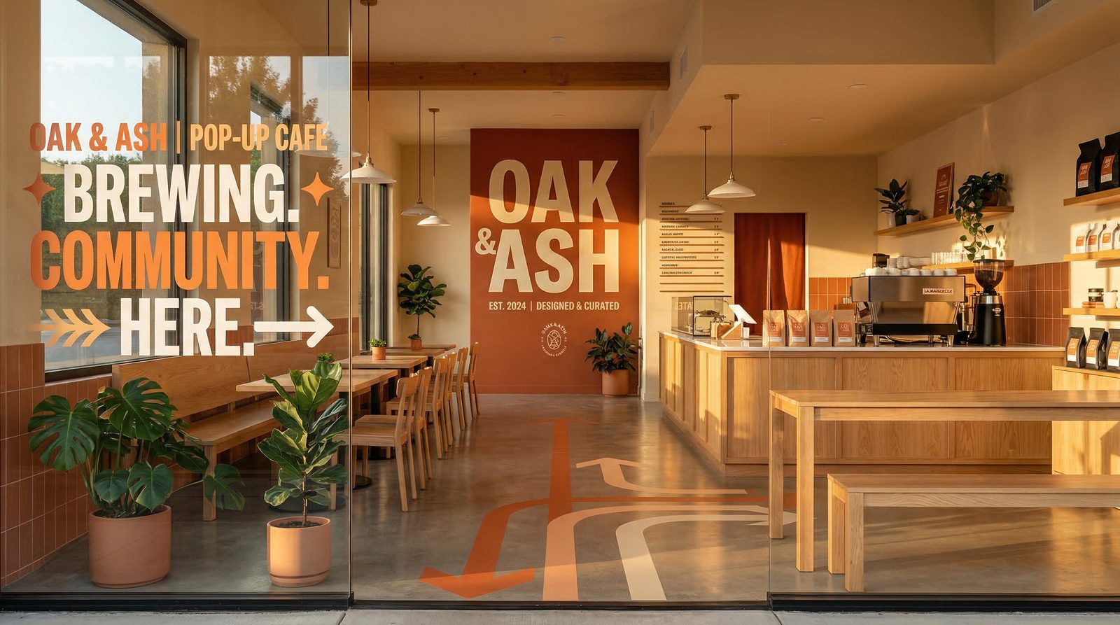 Brand activation in a pop-up space